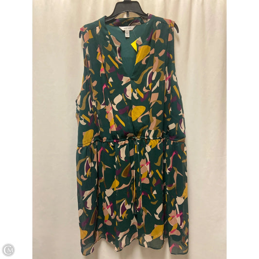 Dress Casual Midi By Nine West In Green, Size: Xxl