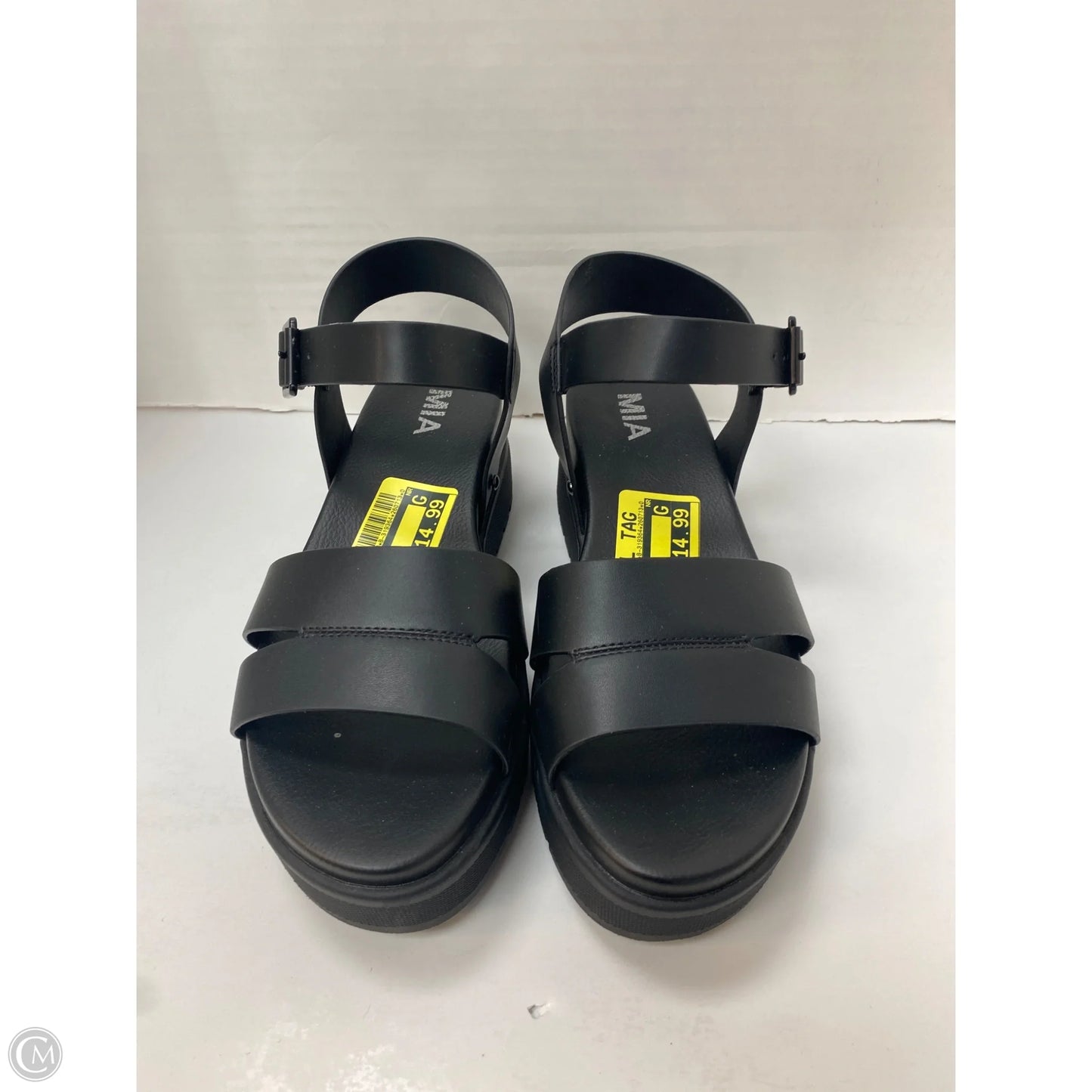 Sandals Flats By Mia In Black, Size: 8