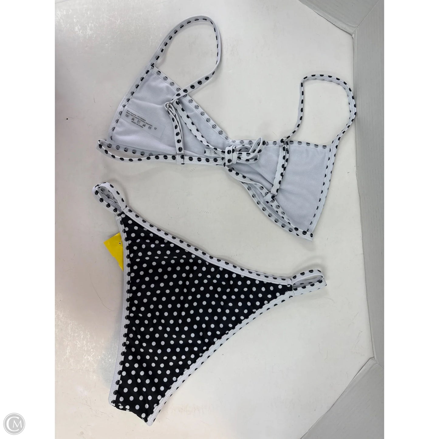 Swimsuit 2pc By Clothes Mentor In Black & White, Size: M