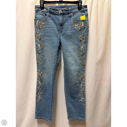 Jeans Straight By Chicos In Blue Denim, Size: 0