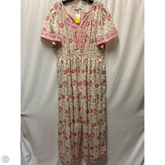 Dress Casual Maxi By Polagram In Pink, Size: L