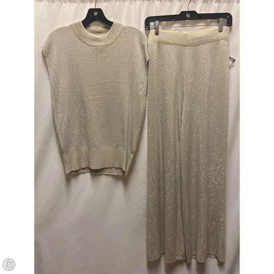 Pants Set 2pc By Ontwelfth In Gold & Silver, Size: S