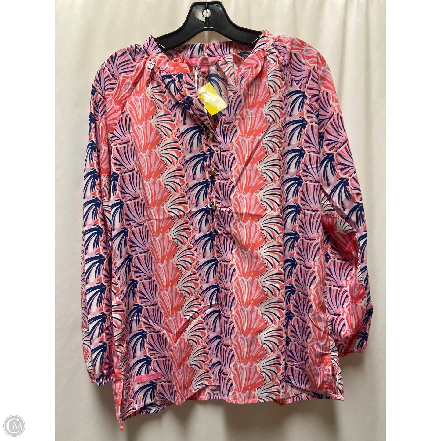 Top Long Sleeve By Simply Southern In Pink, Size: S