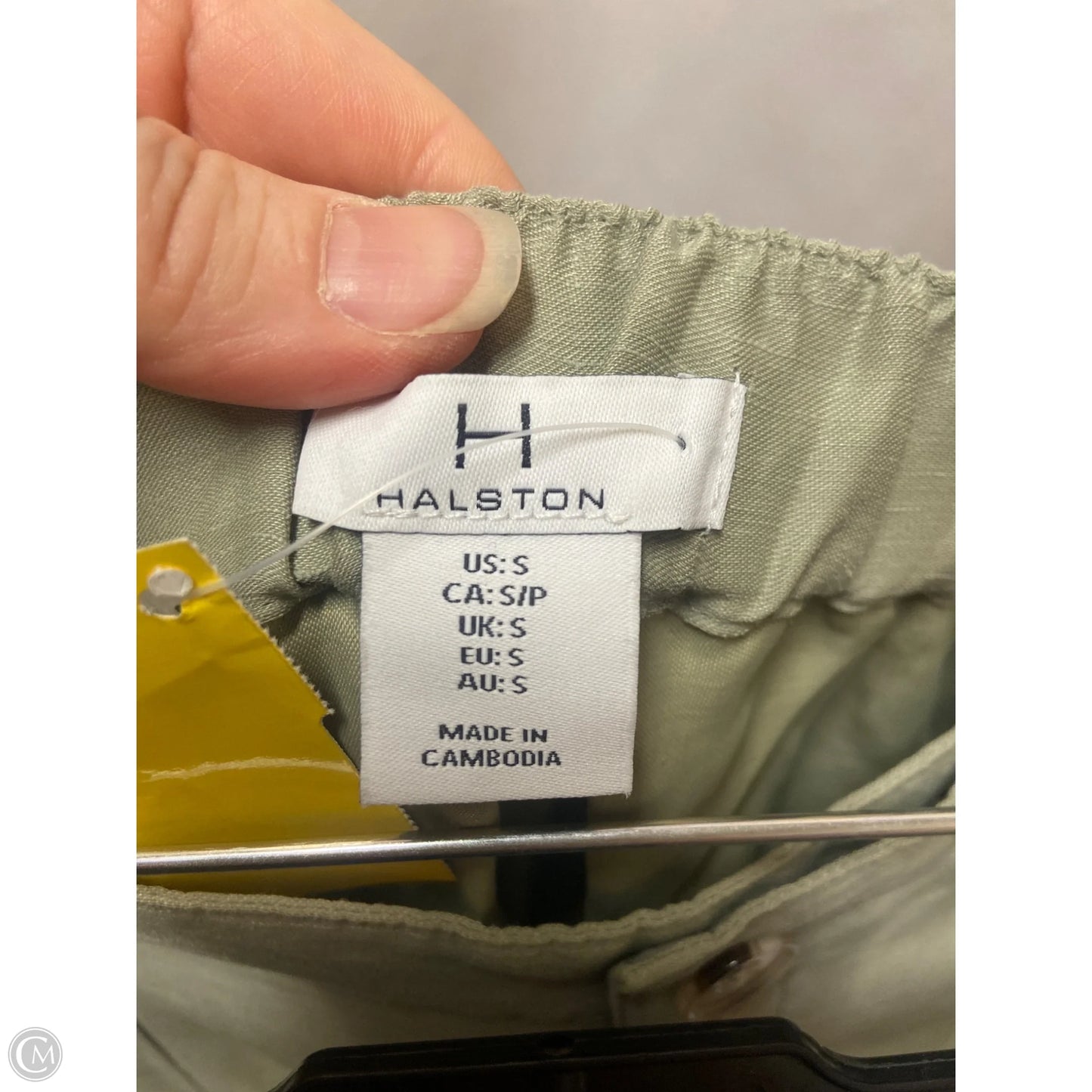 Pants Designer By Halston In Green, Size: S