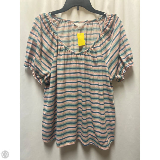 Top Short Sleeve By Lc Lauren Conrad In Pink, Size: Xxl