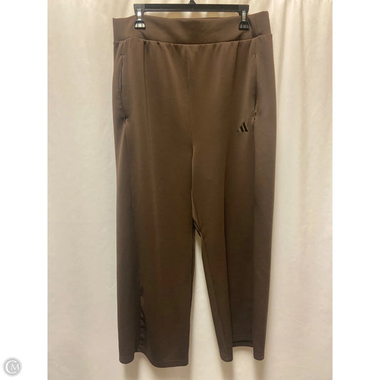 Athletic Leggings By Adidas In Brown, Size: Xl