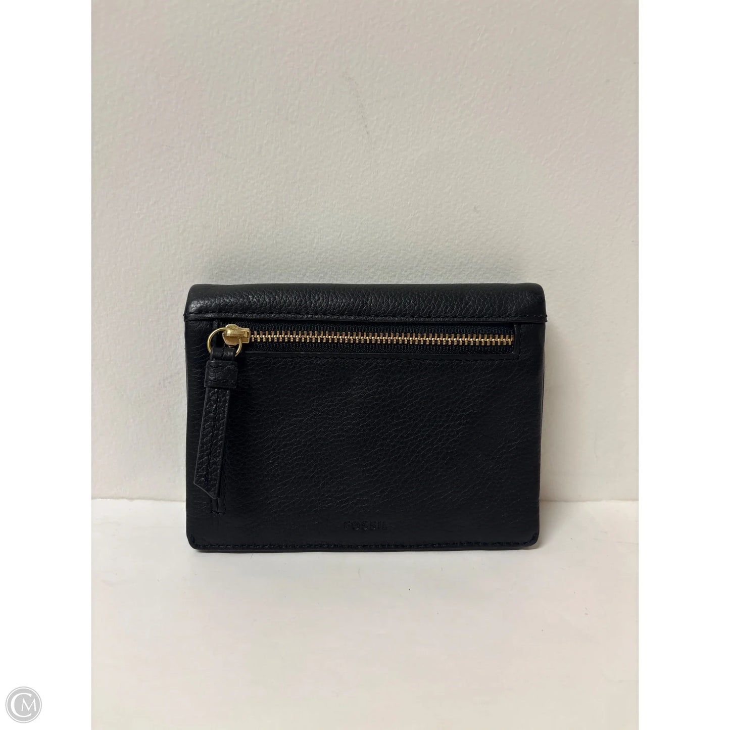 Wallet Leather By Fossil, Size: Medium