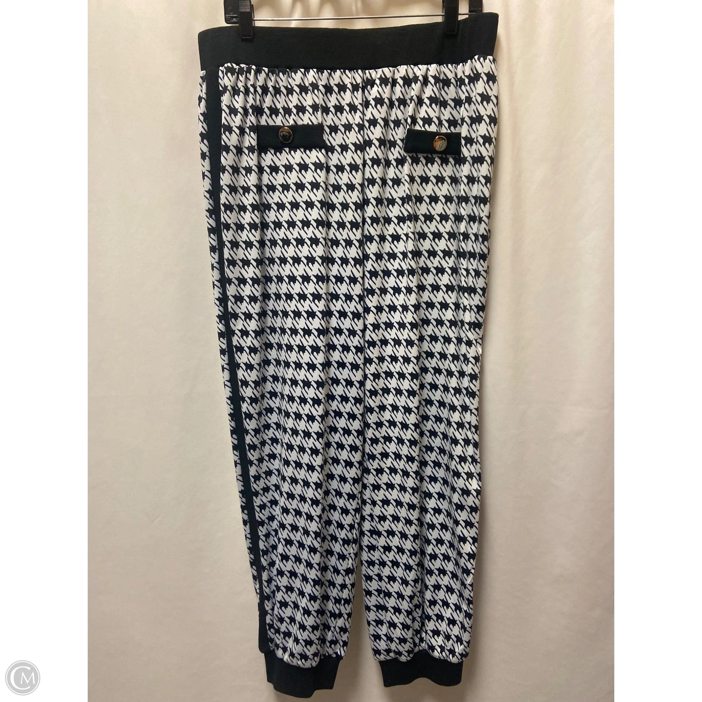 Pants Set 2pc By Clothes Mentor In Black & White, Size: 2x