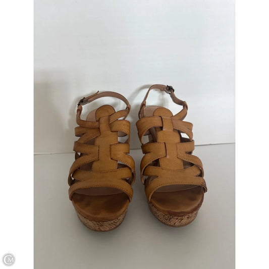 Sandals Heels Platform By Xappeal In Orange, Size: 11