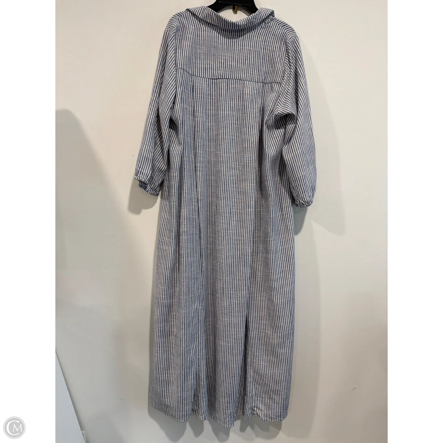 Dress Casual Maxi By Torrid In Blue & White, Size: 1x