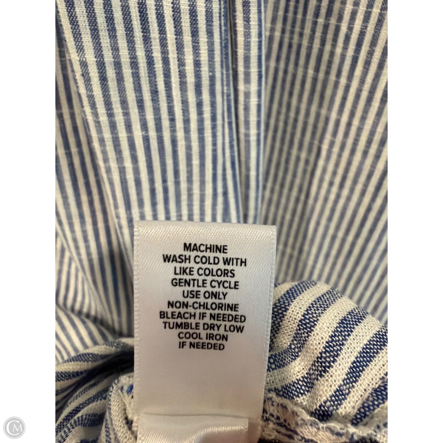 Dress Casual Maxi By Torrid In Blue & White, Size: 1x
