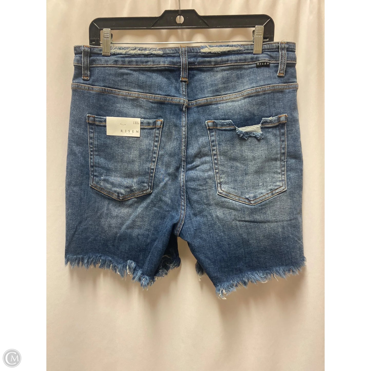 Shorts By Risen In Blue Denim, Size: 1x