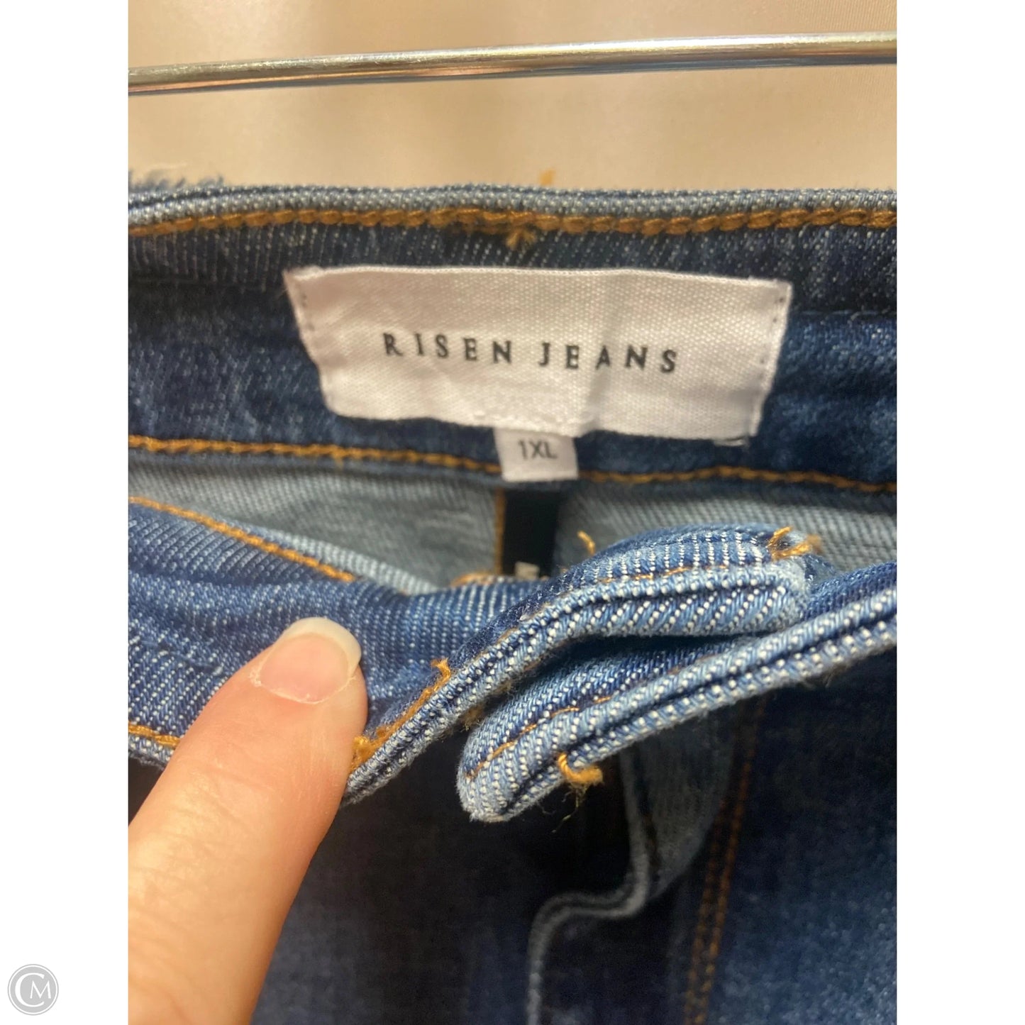Shorts By Risen In Blue Denim, Size: 1x