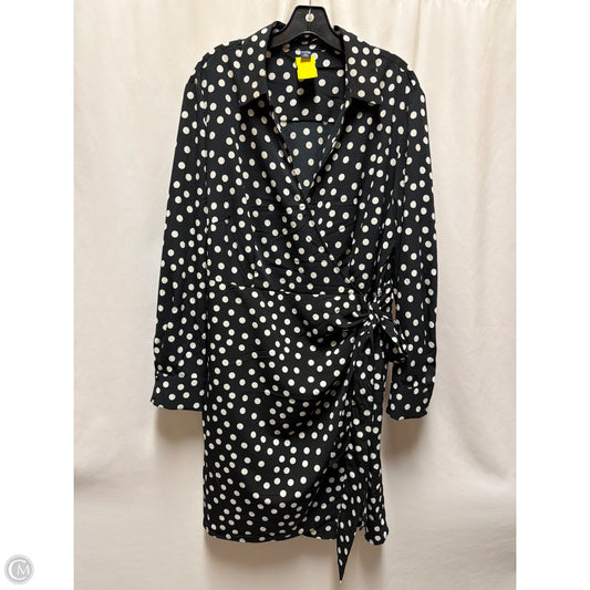 Dress Casual Midi By Clothes Mentor In Black & White, Size: Xxl