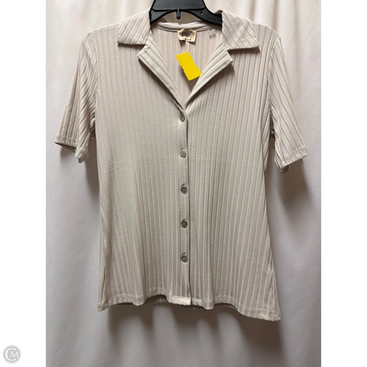 Top Short Sleeve By Elie Tahari In Beige, Size: M