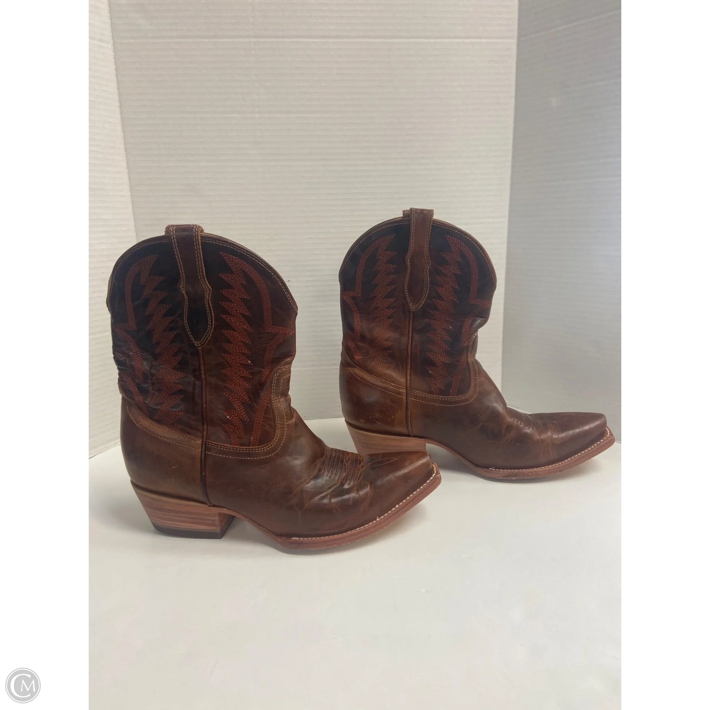 Boots Western By Clothes Mentor In Brown, Size: 9.5