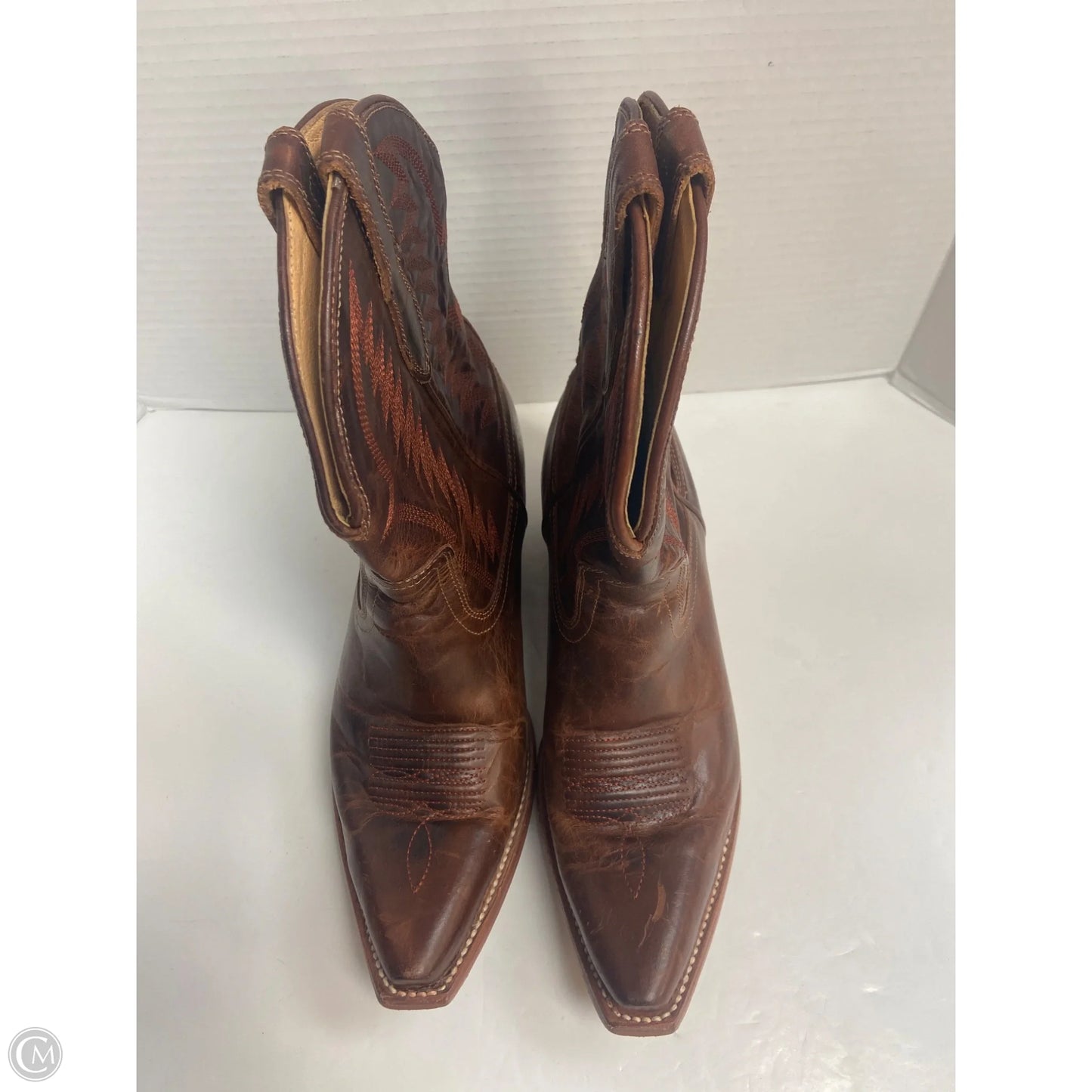 Boots Western By Clothes Mentor In Brown, Size: 9.5