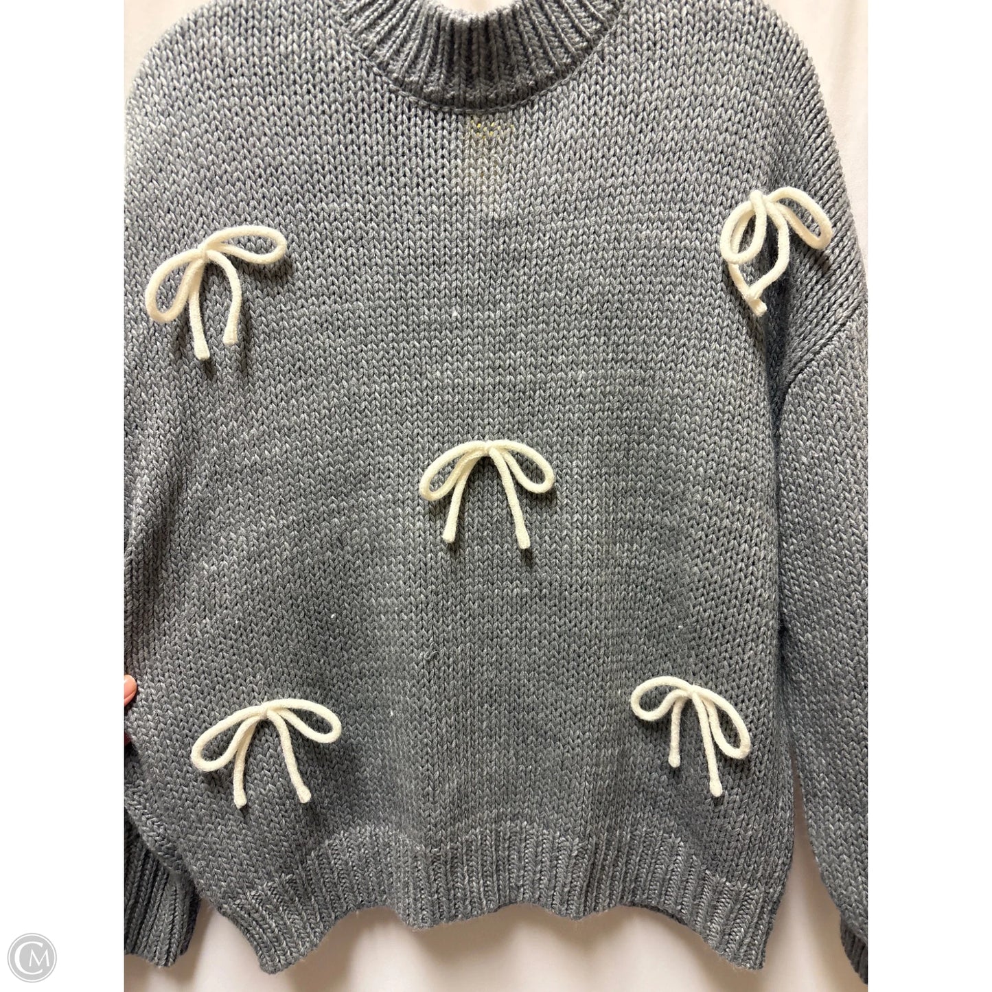 Sweater By Blu Pepper In Grey, Size: S