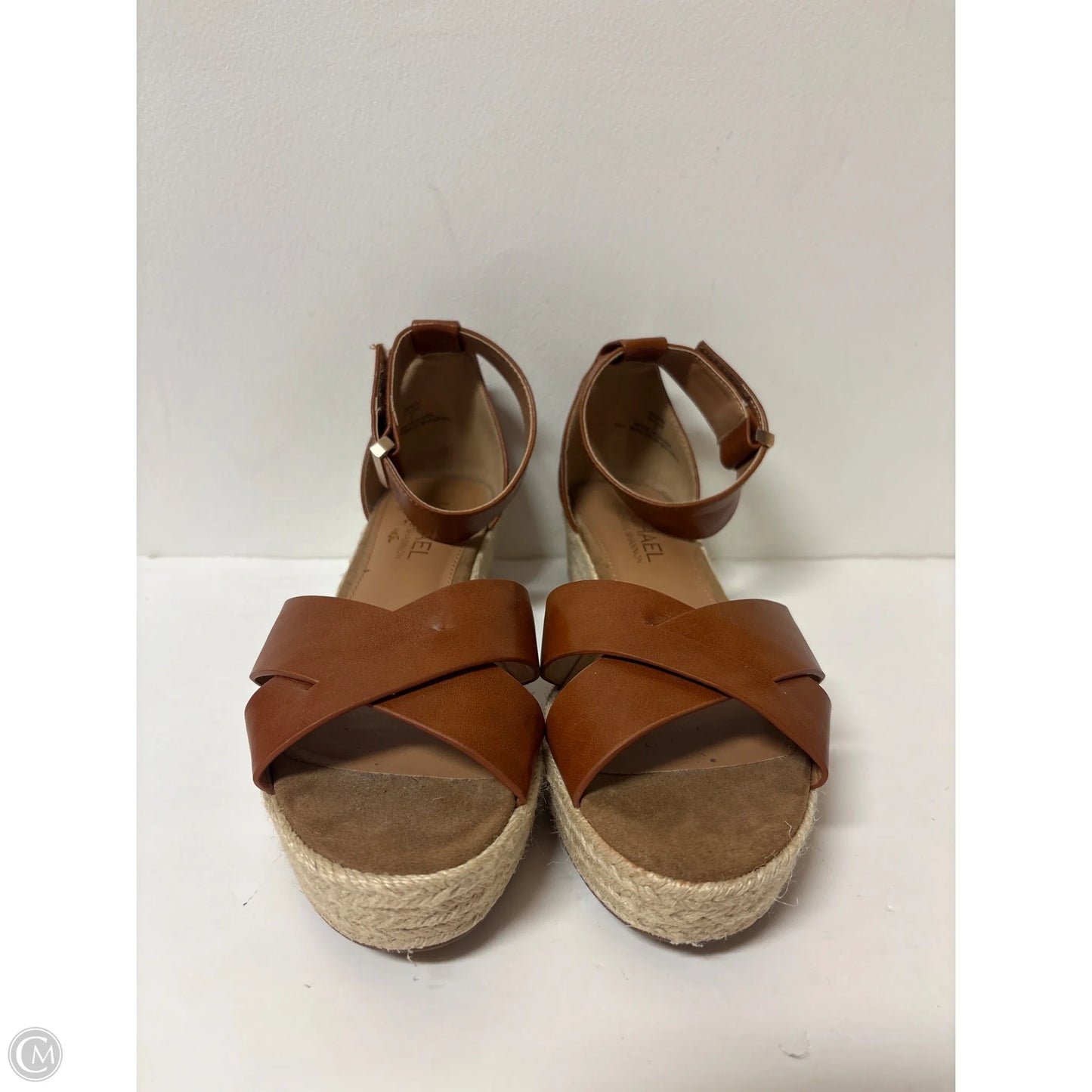 Sandals Heels Platform By Michael By Michael Kors In Brown, Size: 7