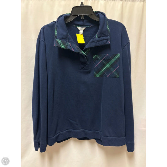 Sweatshirt Crewneck By Crown And Ivy In Navy, Size: L
