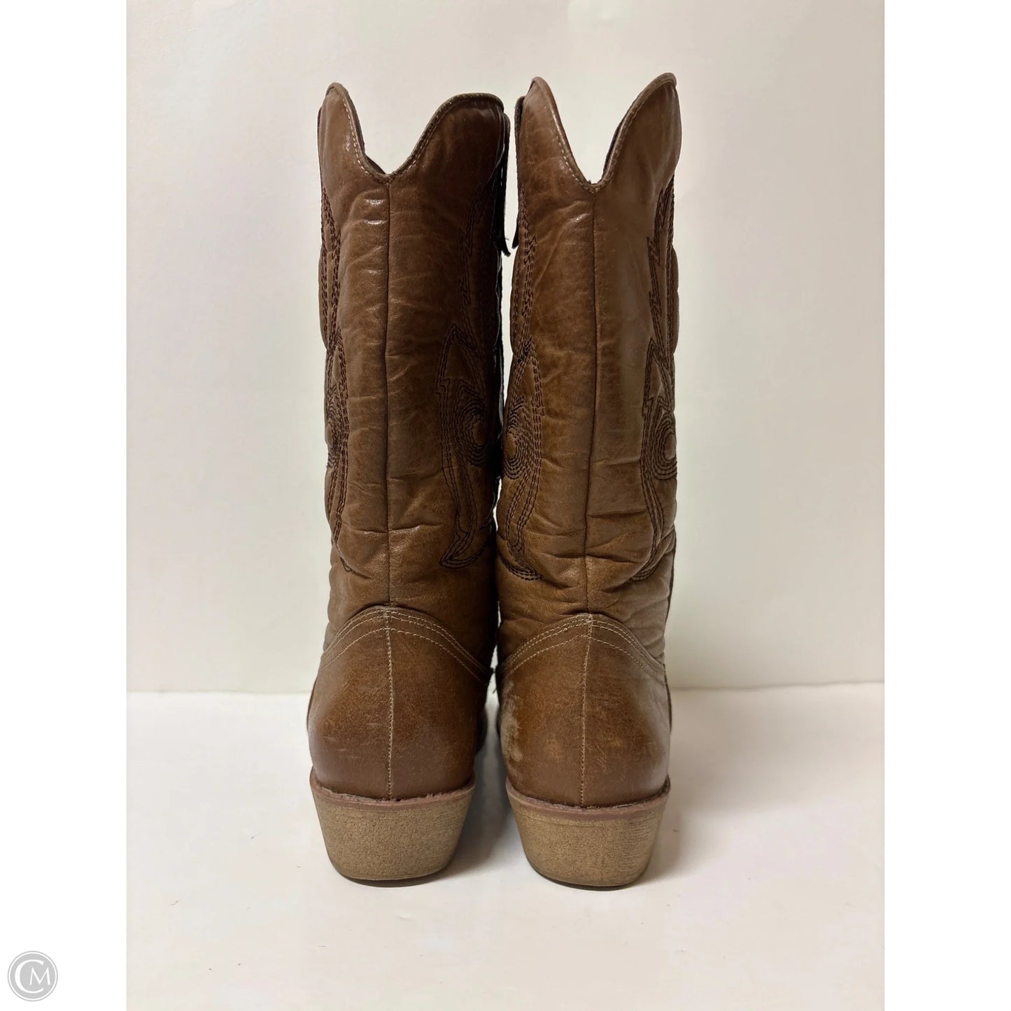 Boots Western By Clothes Mentor In Brown, Size: 7.5