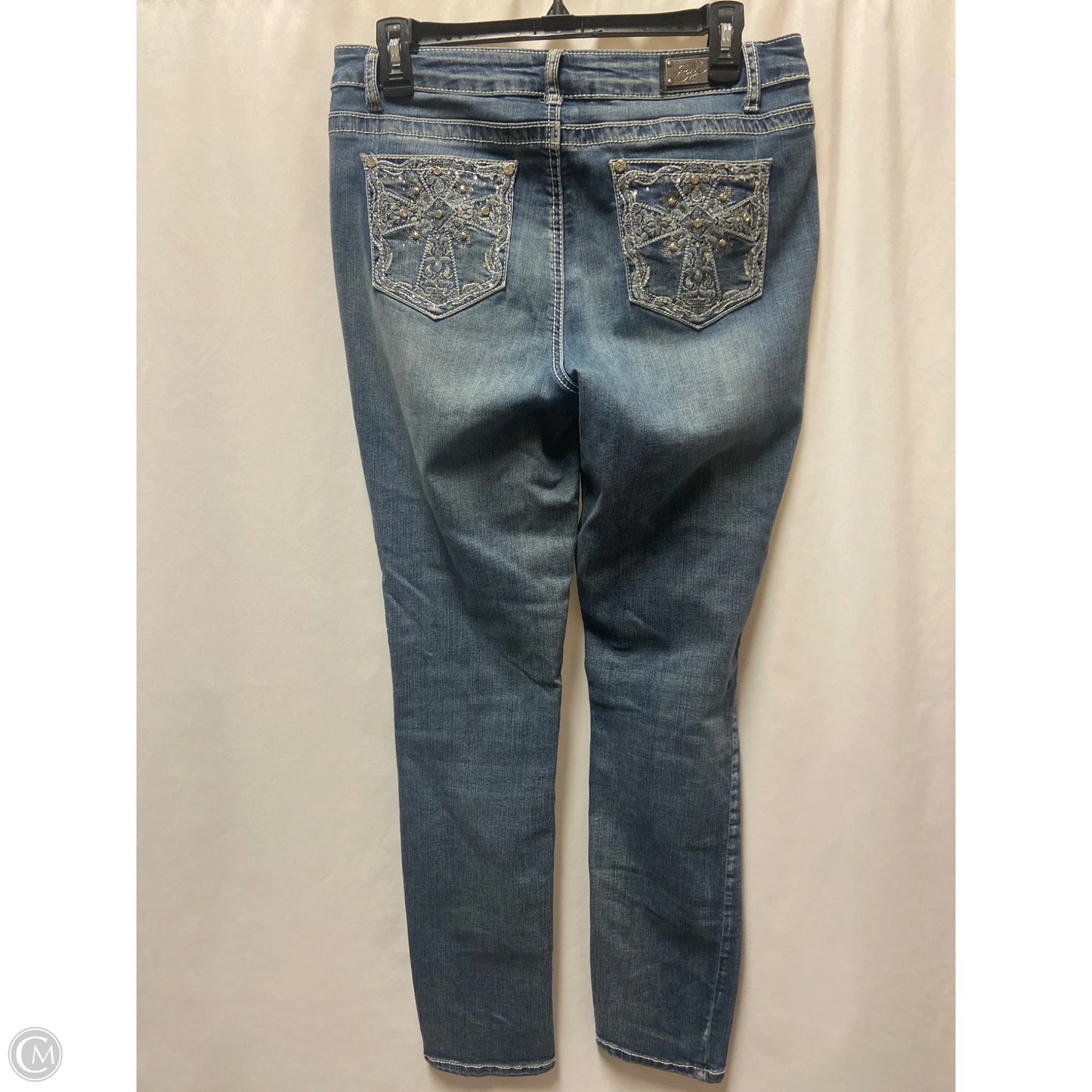 Jeans Straight By Earl Jean In Blue Denim, Size: 10