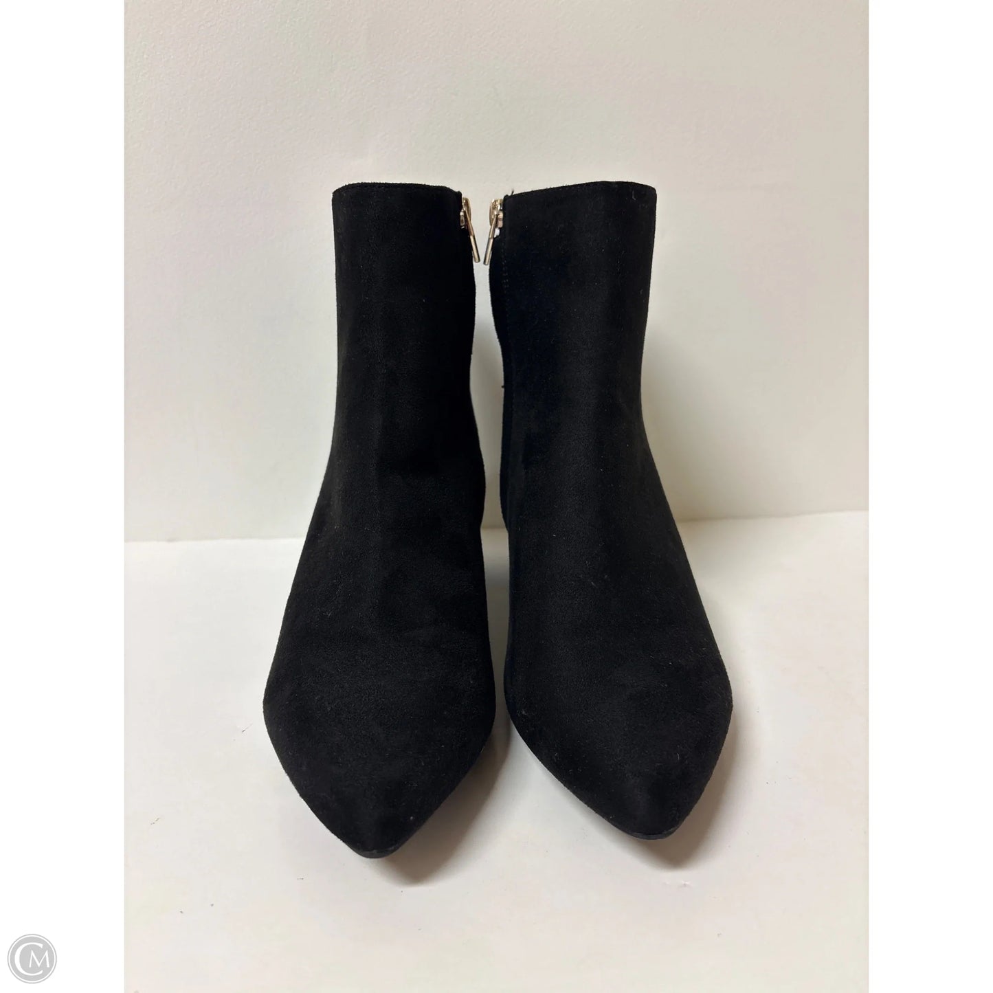Boots Ankle Heels By Cato In Black, Size: 11