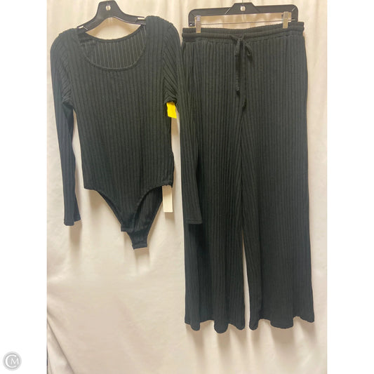 Pants Set 2pc By Cozy In Black, Size: Xl