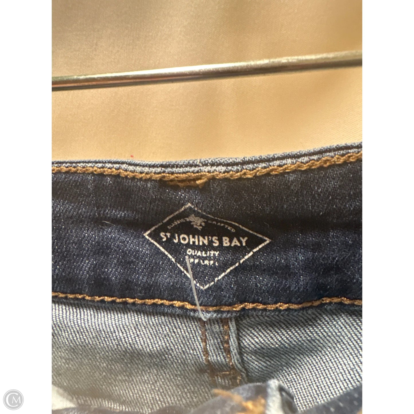 Jeans Straight By St Johns Bay In Blue Denim, Size: 14