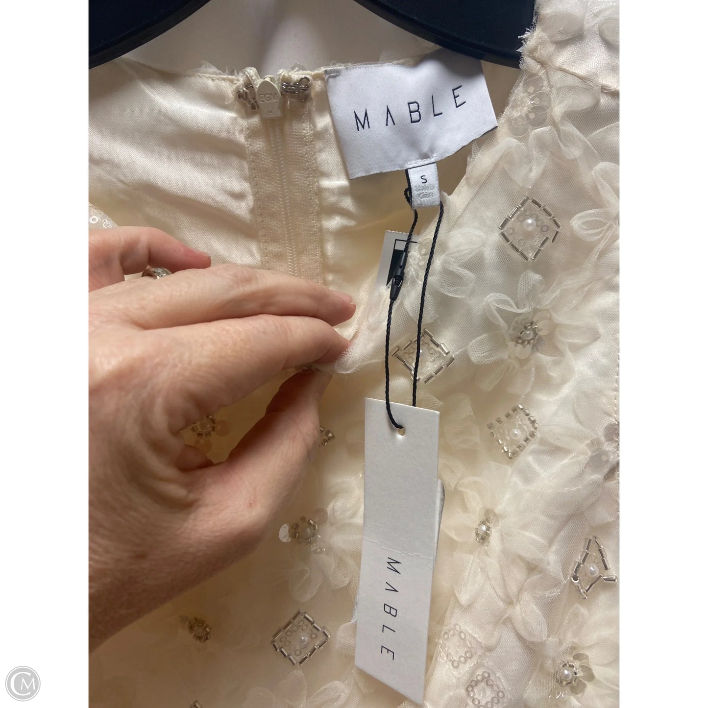 Dress Casual Short By Mable In Cream, Size: S