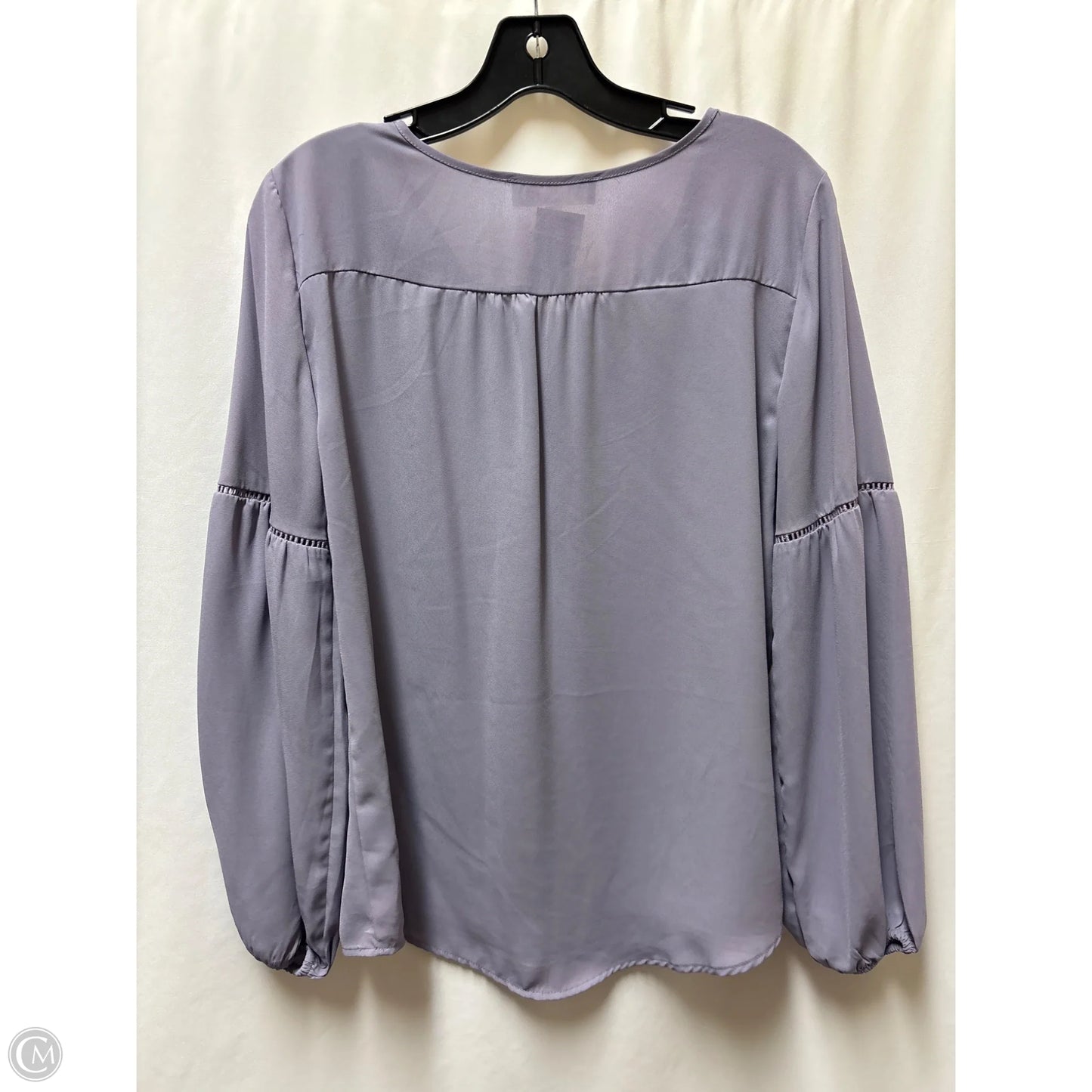 Top Long Sleeve By Pink Rose In Purple, Size: M