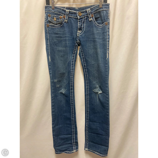 Jeans Skinny By True Religion In Blue Denim, Size: 6