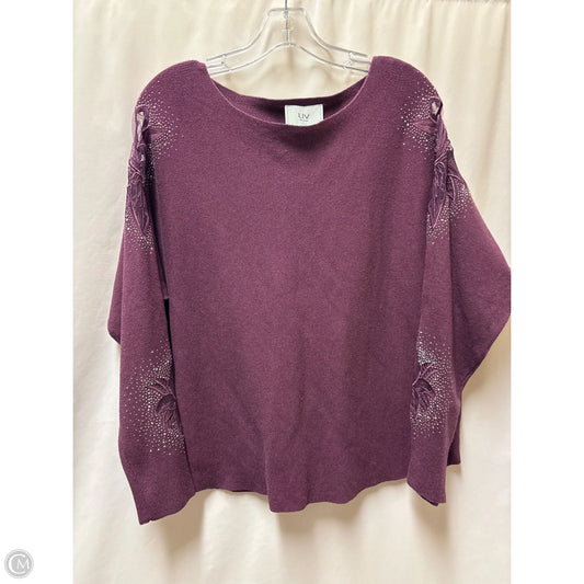 Sweater By Clothes Mentor In Purple, Size: Xl