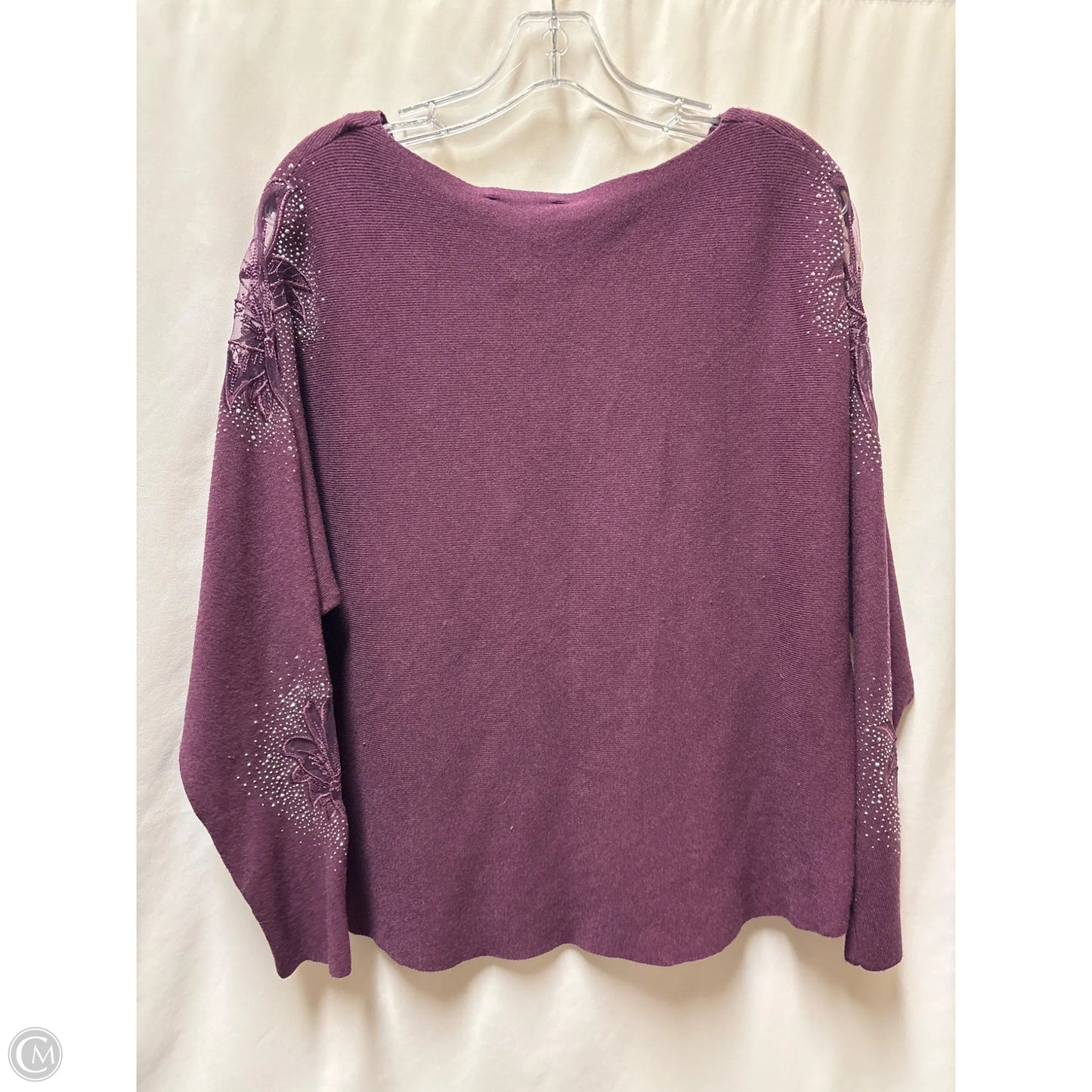 Sweater By Clothes Mentor In Purple, Size: Xl
