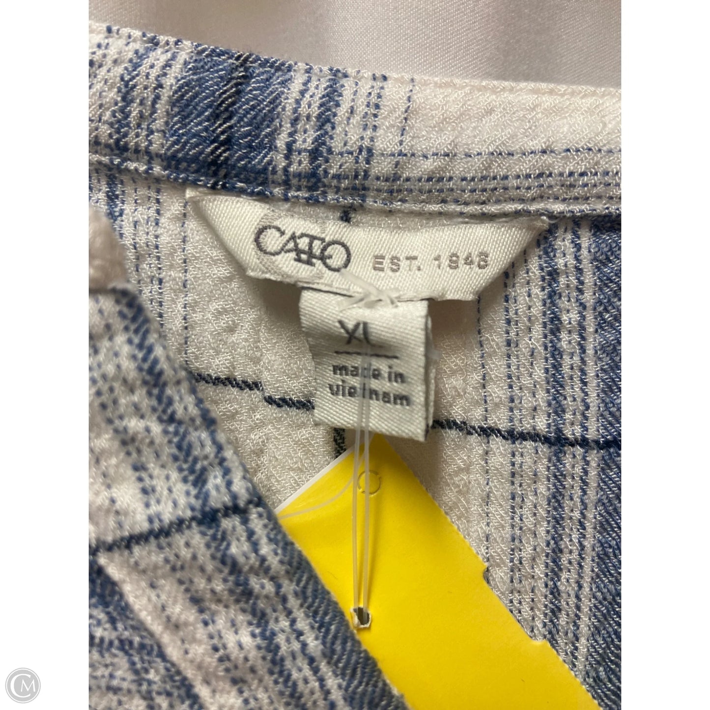 Top Long Sleeve By Cato In Blue, Size: Xl
