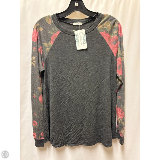 Top Long Sleeve By Clothes Mentor In Grey, Size: S