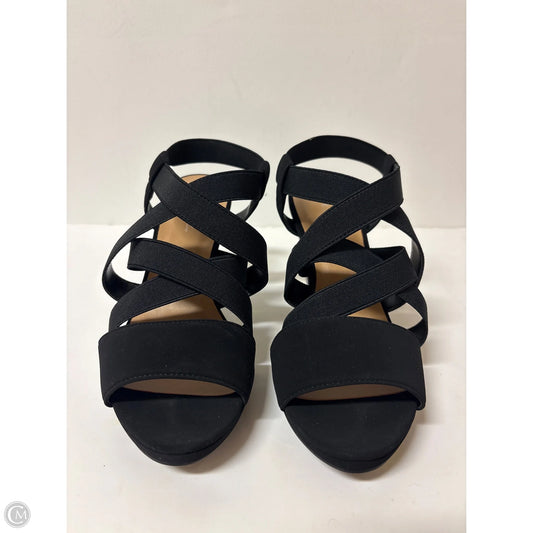 Shoes Heels Block By Solanz In Black, Size: 8.5