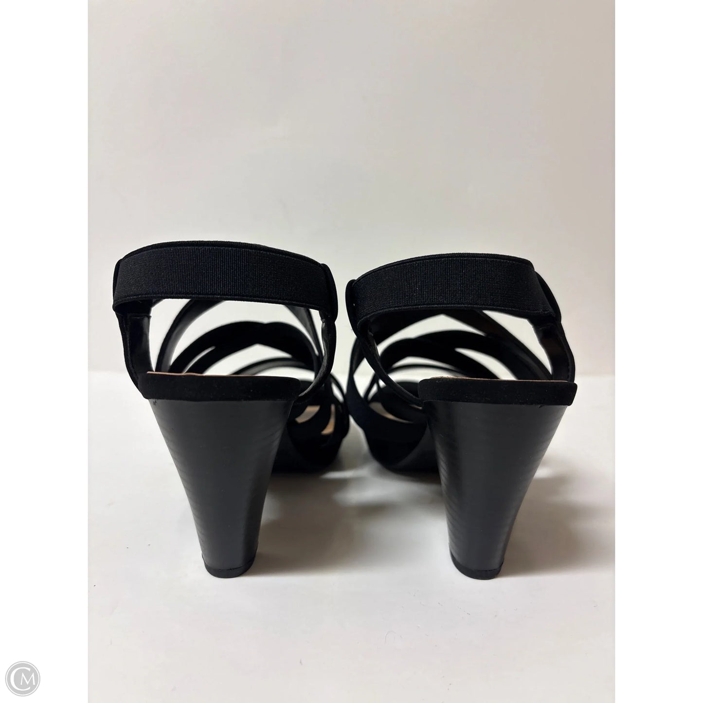 Shoes Heels Block By Solanz In Black, Size: 8.5