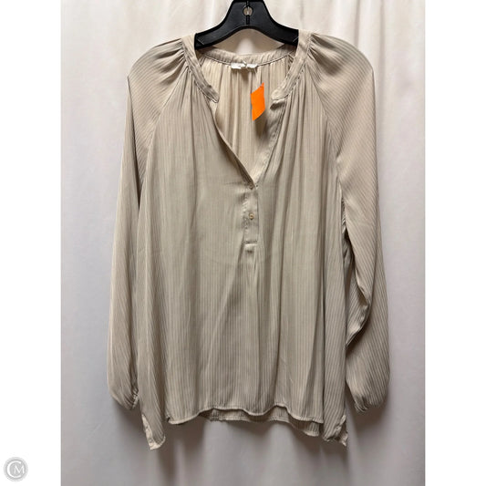 Top Long Sleeve By Maurices In Beige, Size: 1x