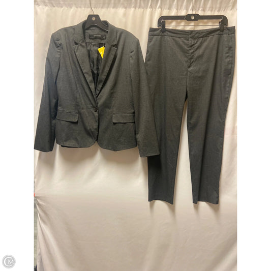 Pants Suit 2pc By Zara Basic In Grey, Size: 10