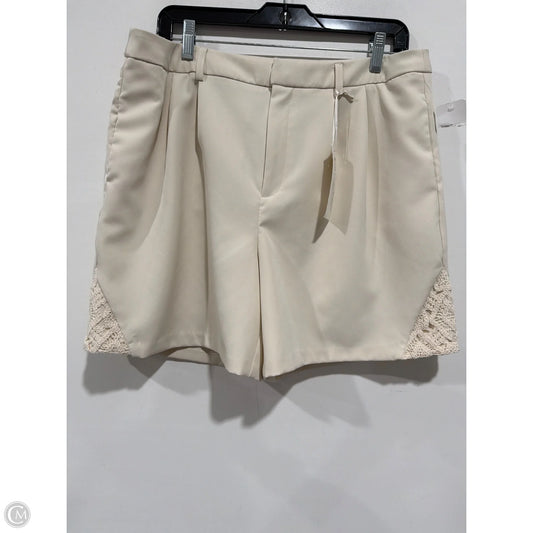 Shorts By Cato In Cream, Size: 14