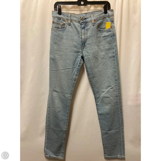 Jeans Straight By Levis In Blue Denim, Size: 10
