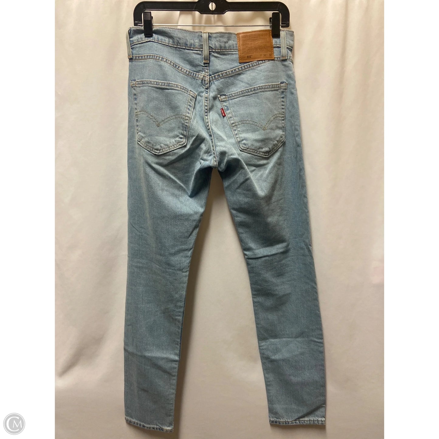 Jeans Straight By Levis In Blue Denim, Size: 10