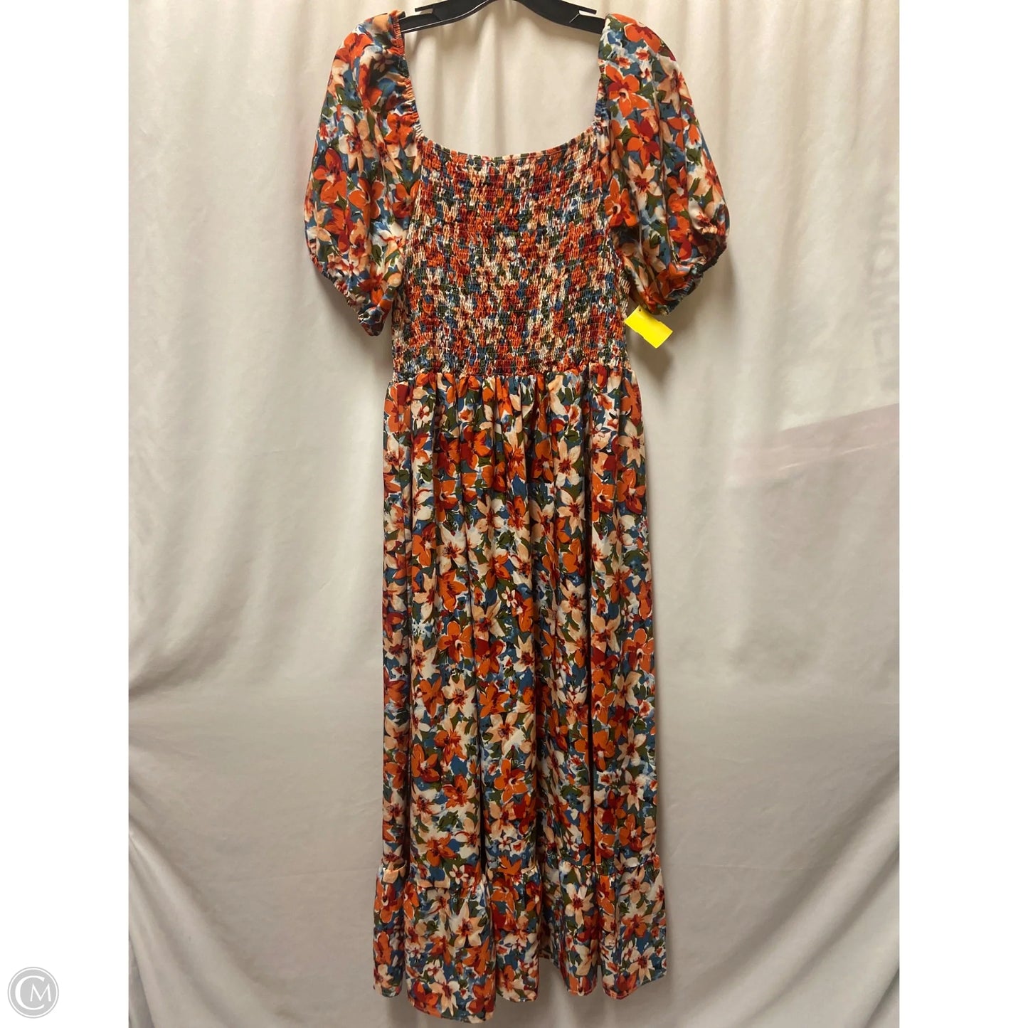 Dress Casual Maxi By Clothes Mentor In Orange, Size: 3x