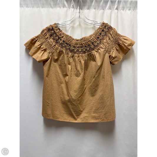 Top Short Sleeve By Old Navy In Brown, Size: M