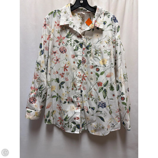 Top Long Sleeve By Coldwater Creek In White, Size: Xl