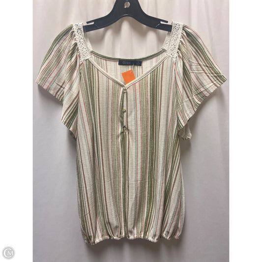 Top Short Sleeve By Cure In Tan, Size: M