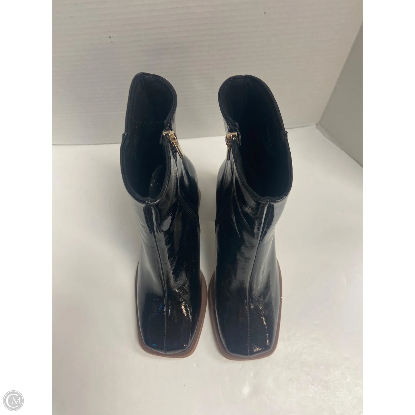 Boots Mid-calf Heels By Asos In Black, Size: 7