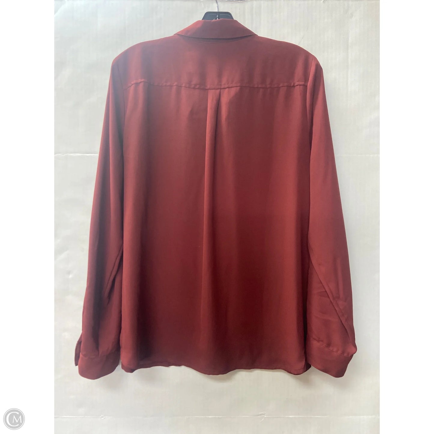 Top Long Sleeve By Apt 9 In Copper, Size: L