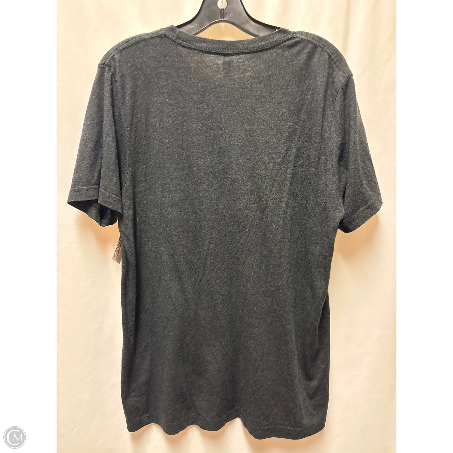 Top Short Sleeve By Bella + Canvas In Black, Size: L